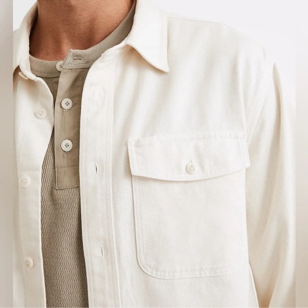 Madewell Men Garment-Dyed Work Shirt
